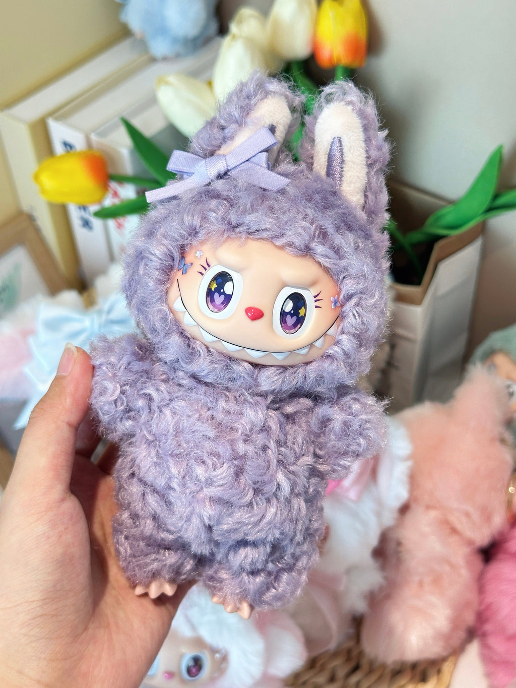 Original Design Purple little curly hair