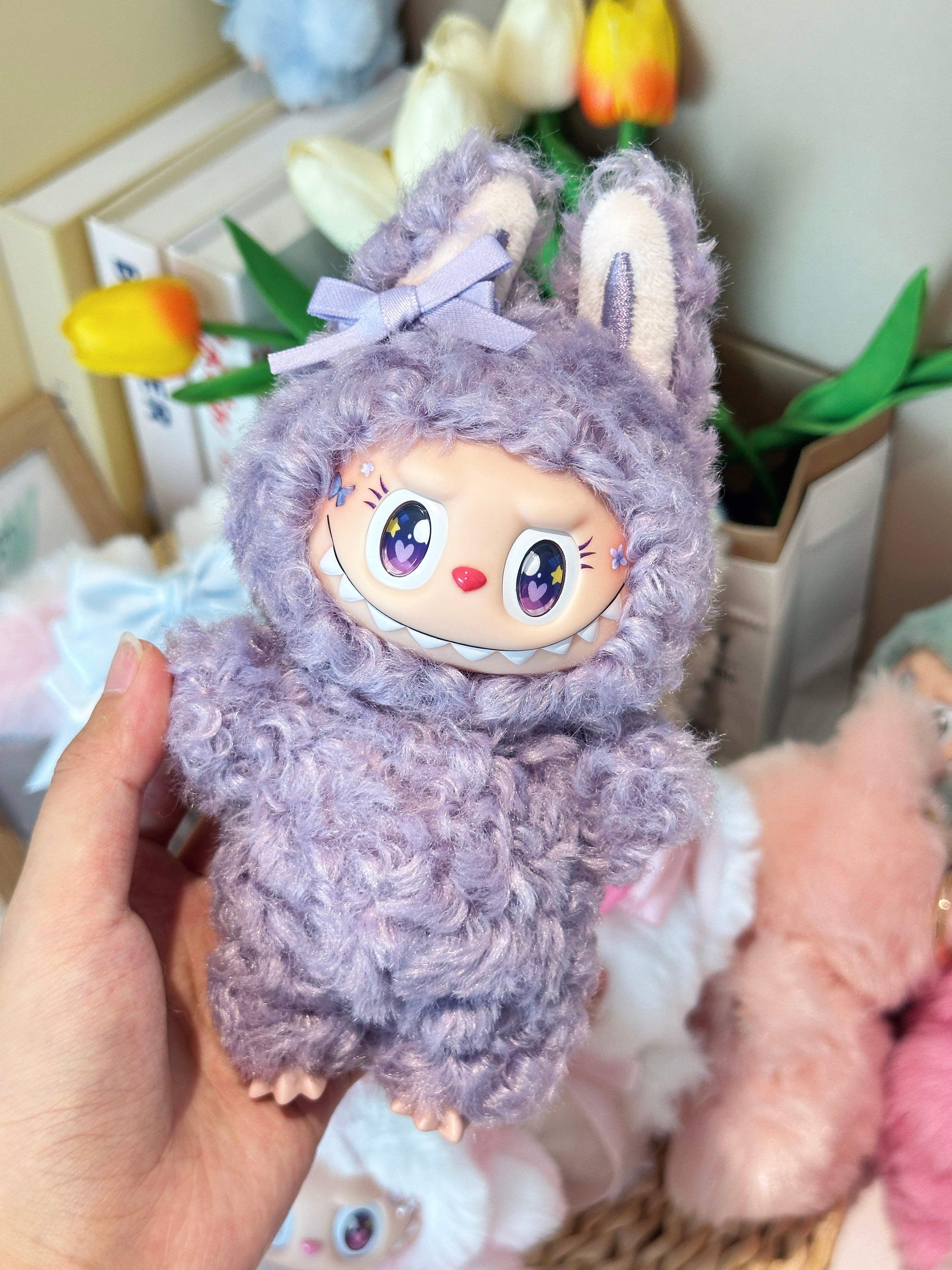 Original Design Purple little curly hair