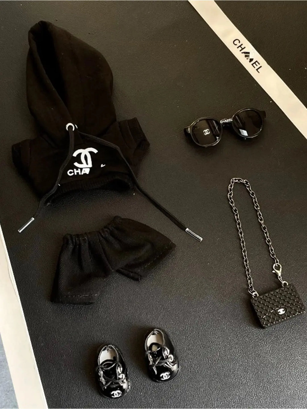 LABUBU Clothes Chanel Black Hoodie Outfits
