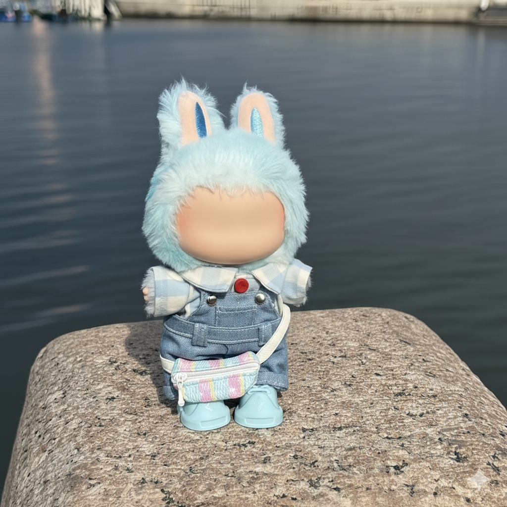 Labubu Blue Suit