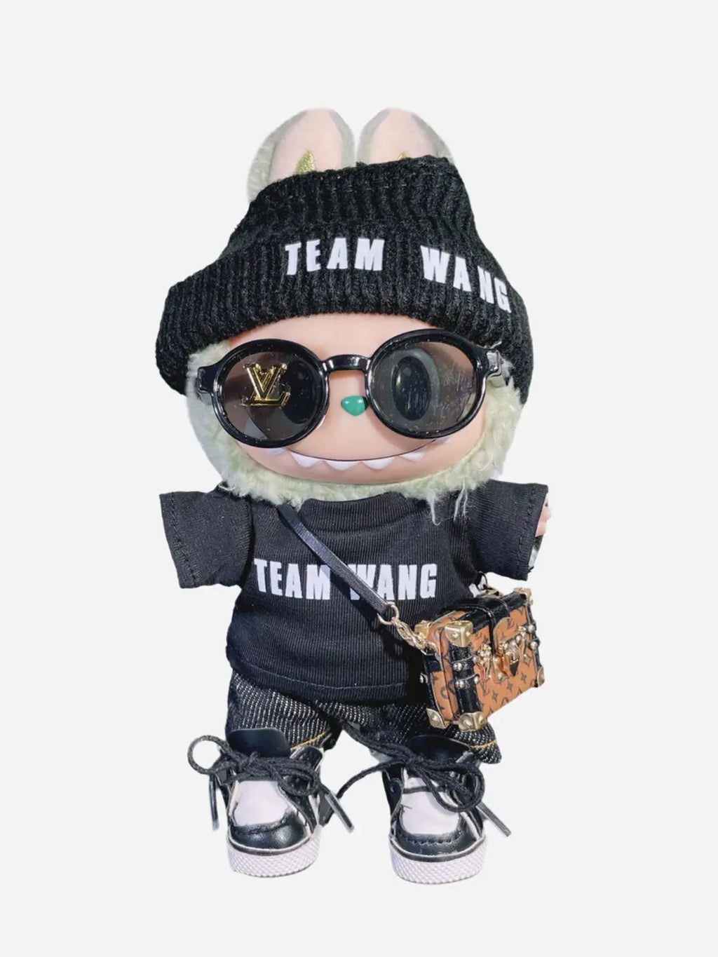 LABUBU Clothes Jackson Wang Black Outift